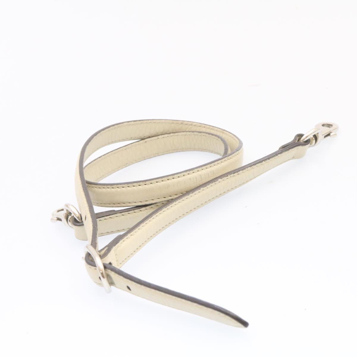GUCCI Bamboo Turn Lock 2Way Hand Bag White am1235g
