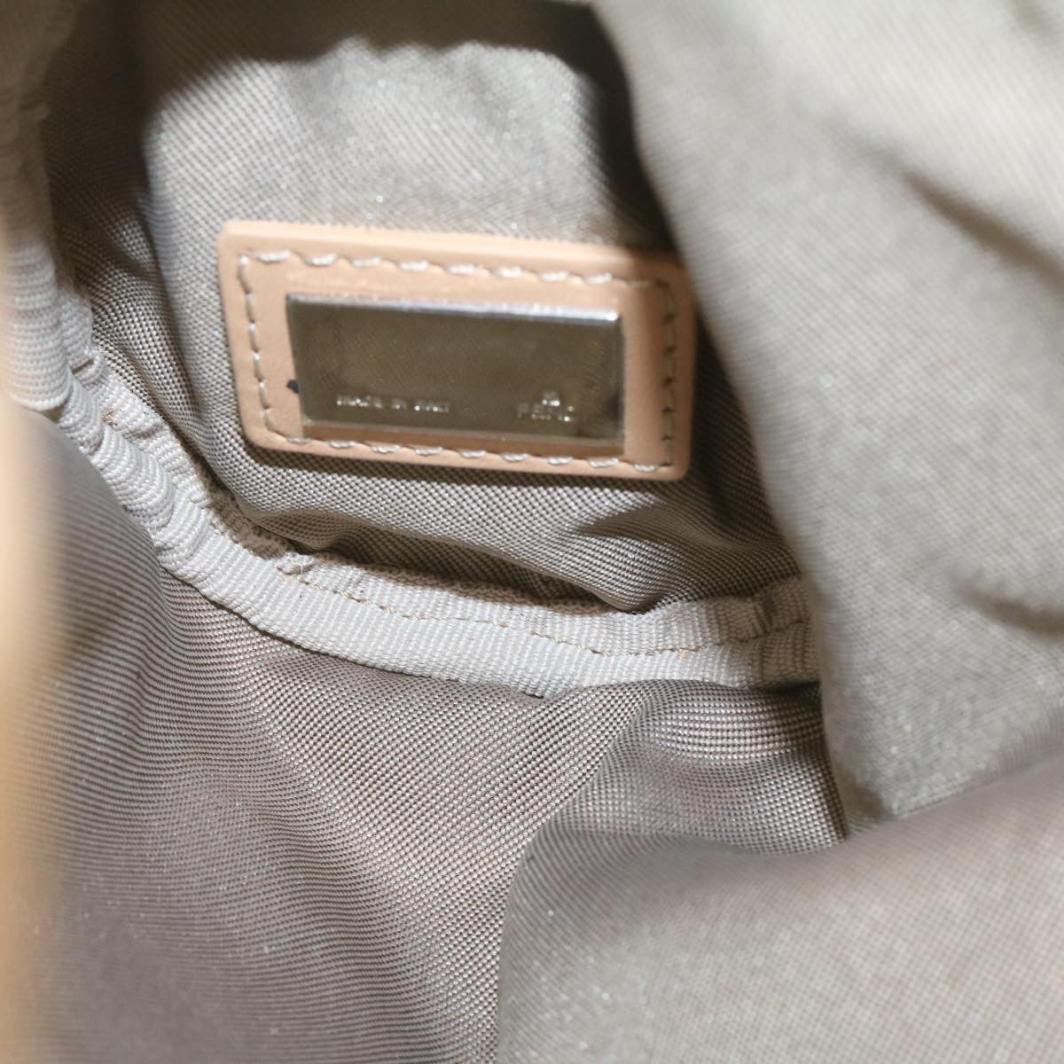 FENDI Micro Zucca Canvas Accessory Pouch Beige am1285g