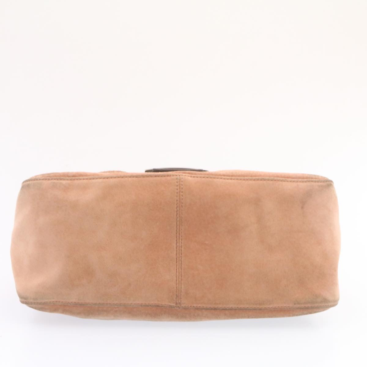 FENDI Mamma Baguette Shoulder Bag Suede Pink am1493g