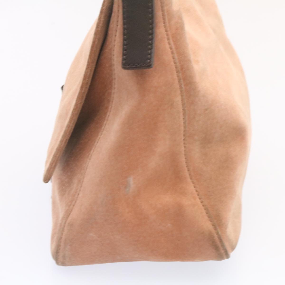 FENDI Mamma Baguette Shoulder Bag Suede Pink am1493g