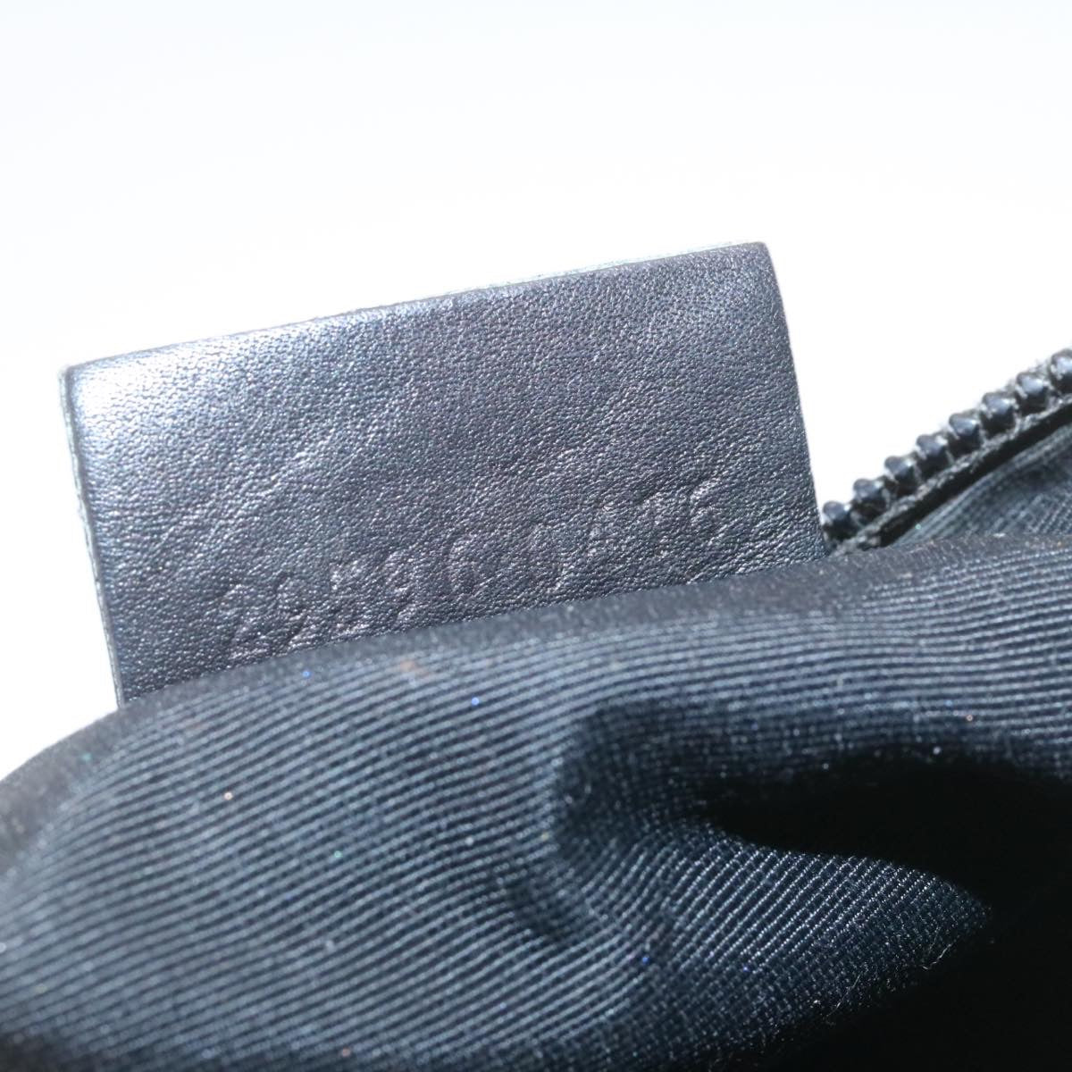 GUCCI GG Canvas Cosmetic Pouch Black am1504g