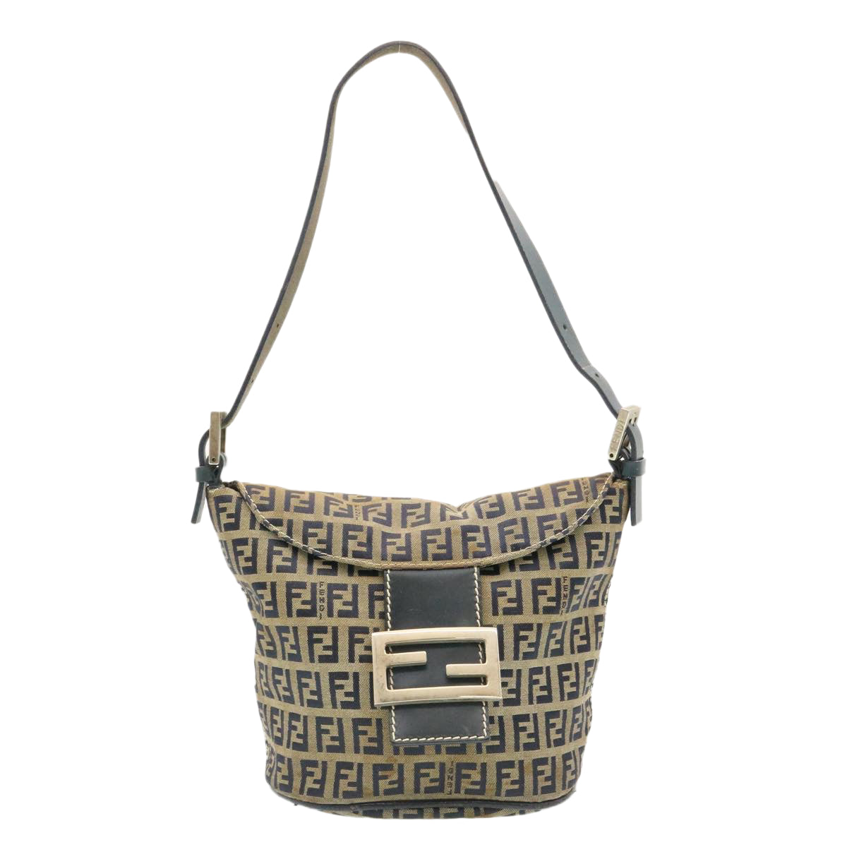 FENDI ZucchinoCanvas Shoulder Bag Brown am1690g