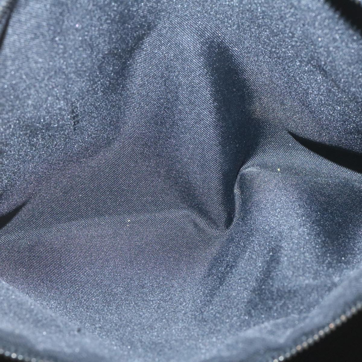 FENDI Zucchino Canvas Hand Bag Canvas Black am2016g