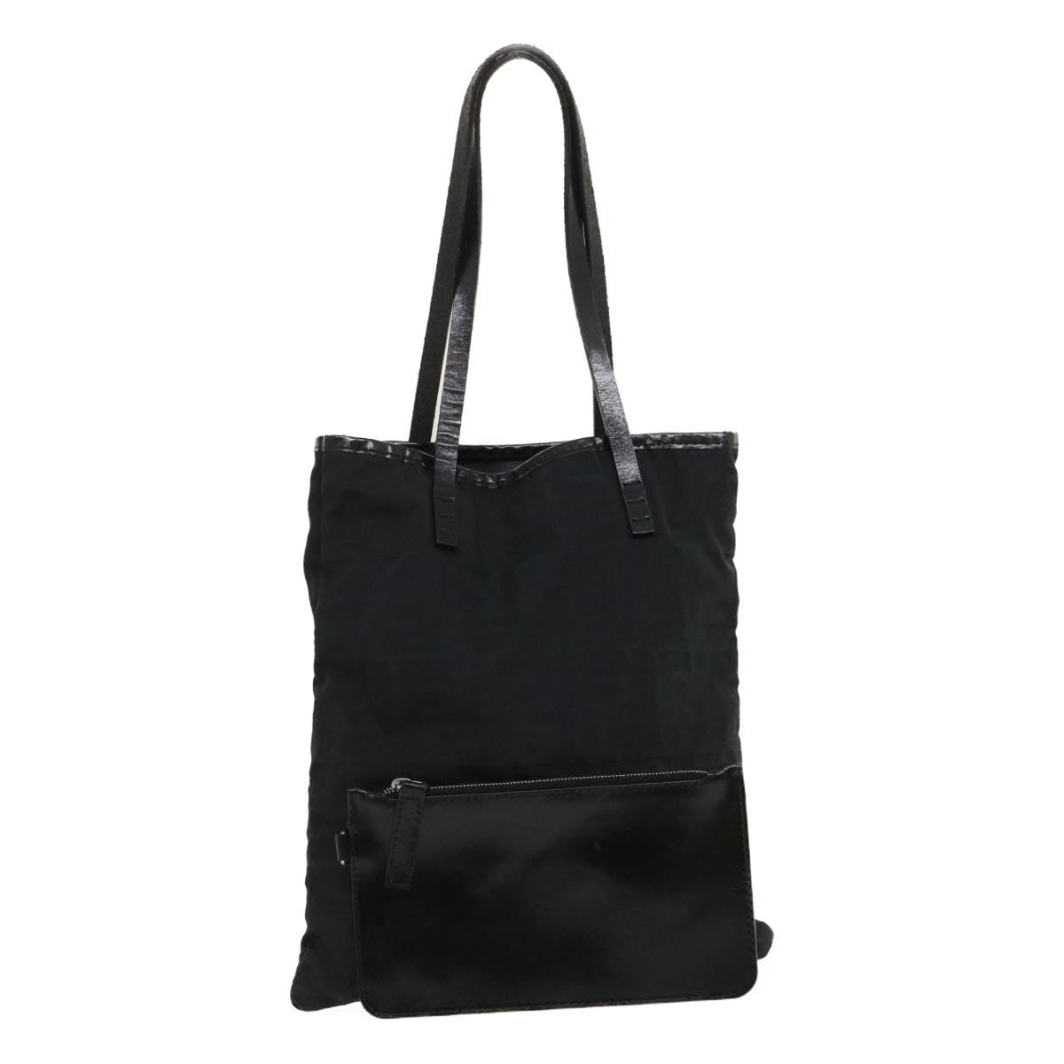 FENDI Zucca Canvas Hand Bag Black am2474g