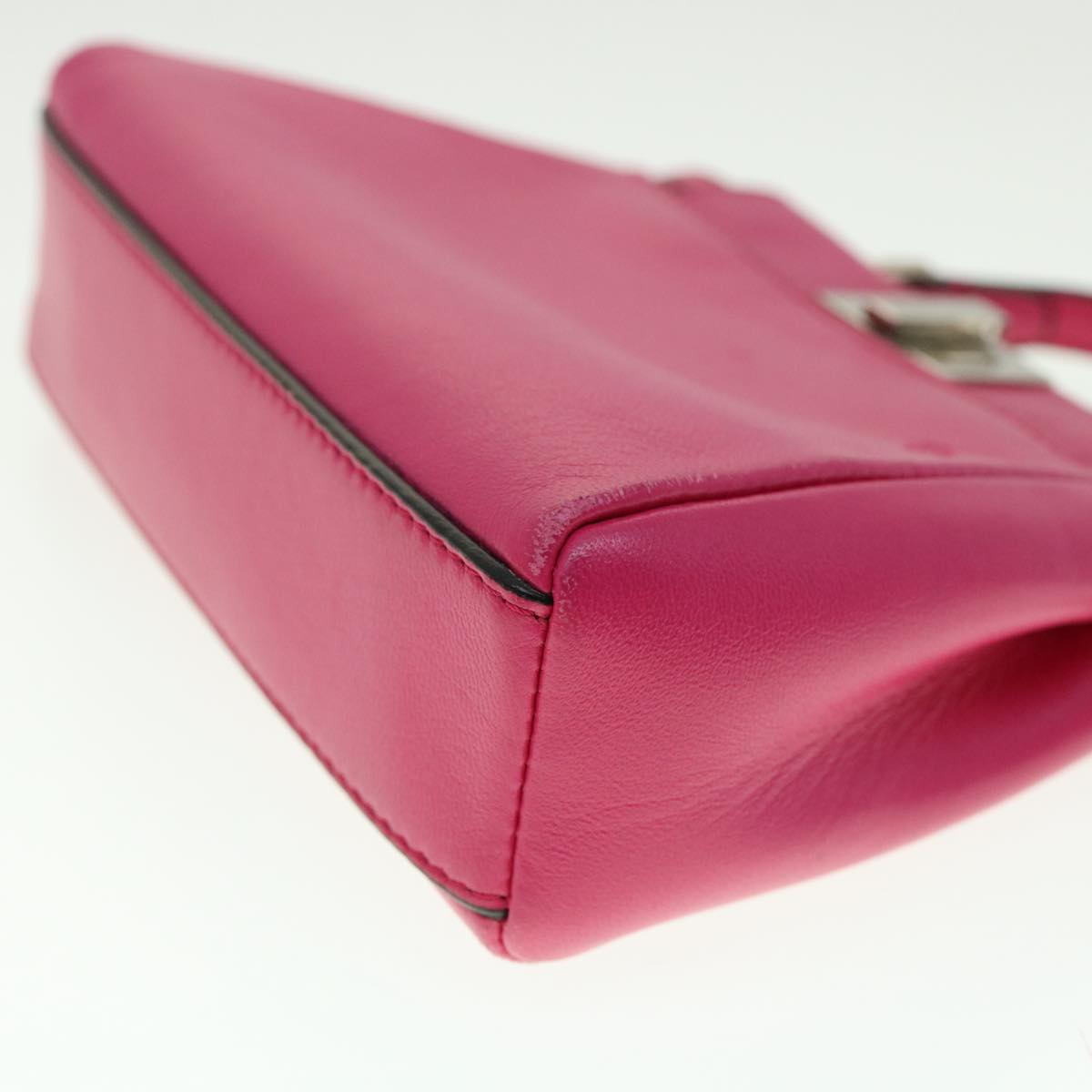 FENDI Micro Peek A Boo Hand Bag Leather 2way Pink am2705gA