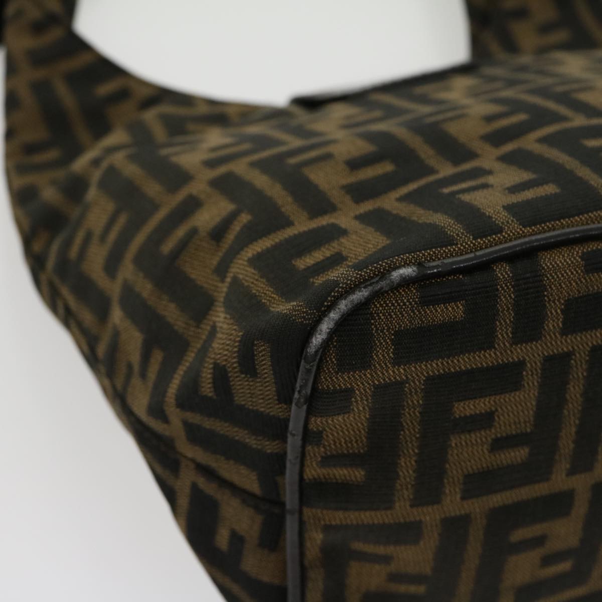 FENDI Zucca Canvas Mamma bucket Shoulder Bag Brown am2731g