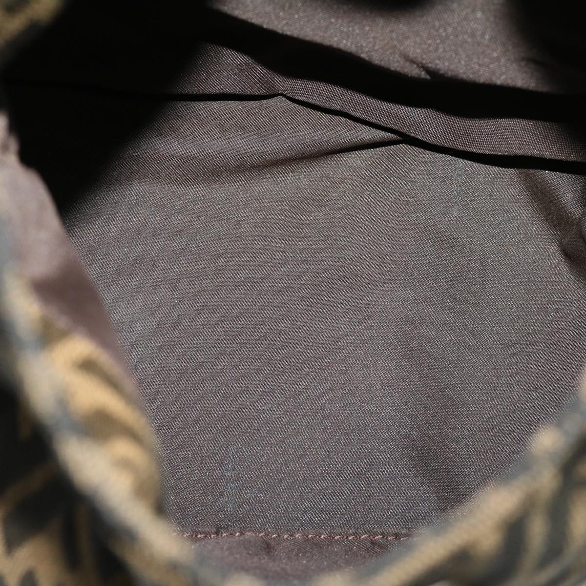 FENDI Zucca Canvas Mamma bucket Shoulder Bag Brown am2731g