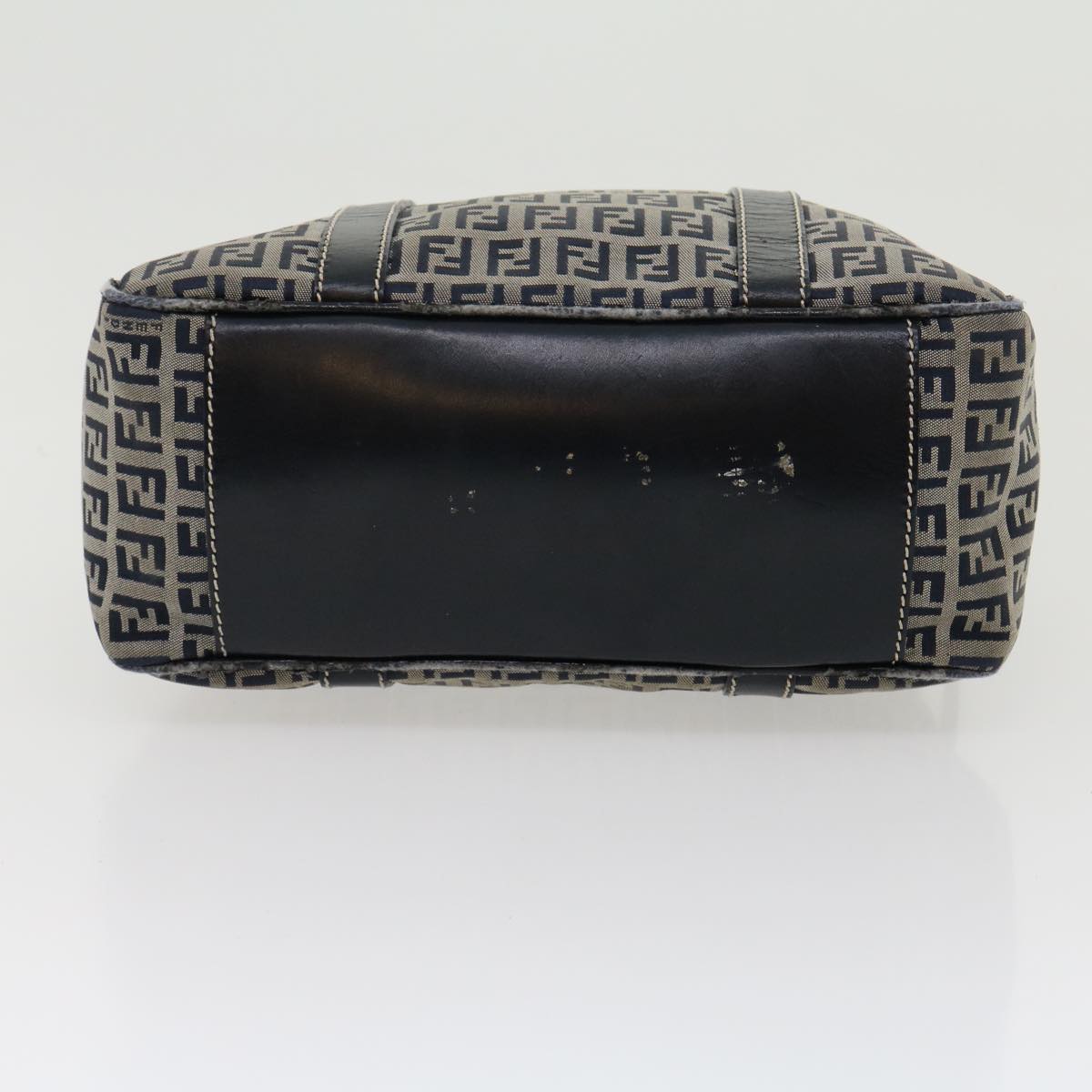 FENDI Zucchino Canvas Hand Bag Navy am2737g