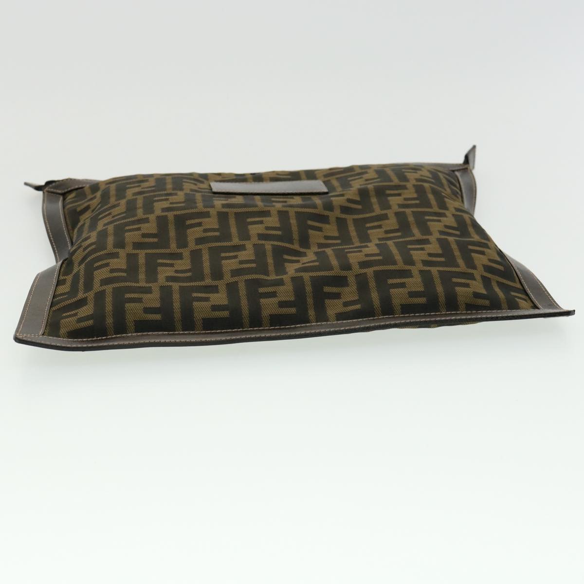 FENDI Zucca Canvas Clutch Bag Brown am2779g