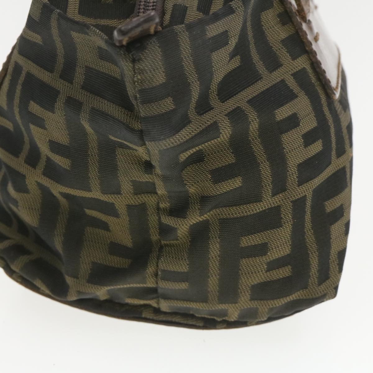 FENDI Zucca Canvas Hand Bag Brown Black **Sticky am375g