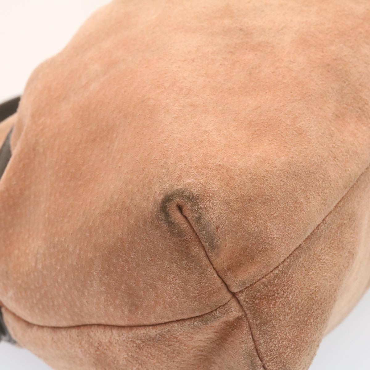 FENDI Suede Shoulder Bag Pink am958g
