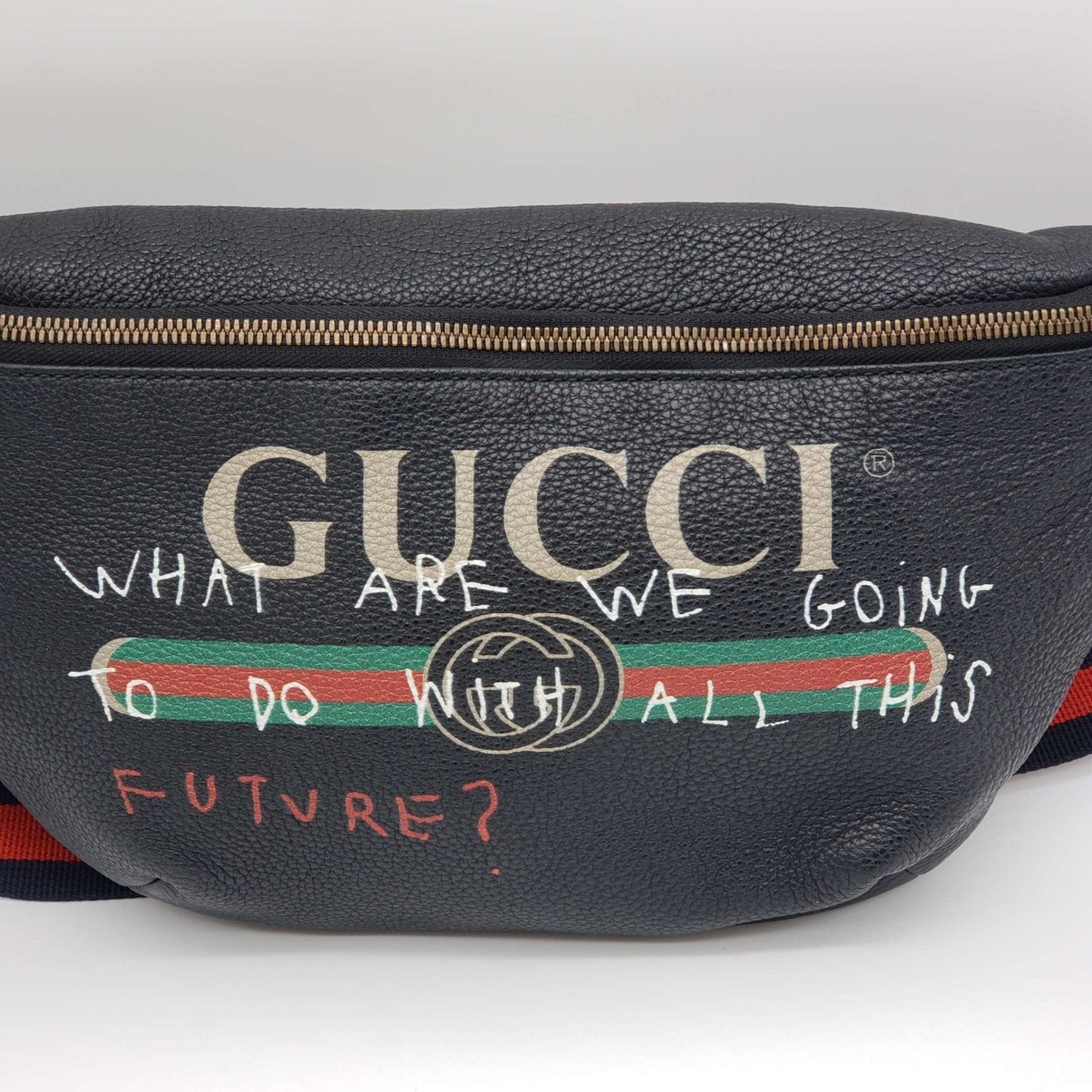 Gucci Black Leather Belt Bag
