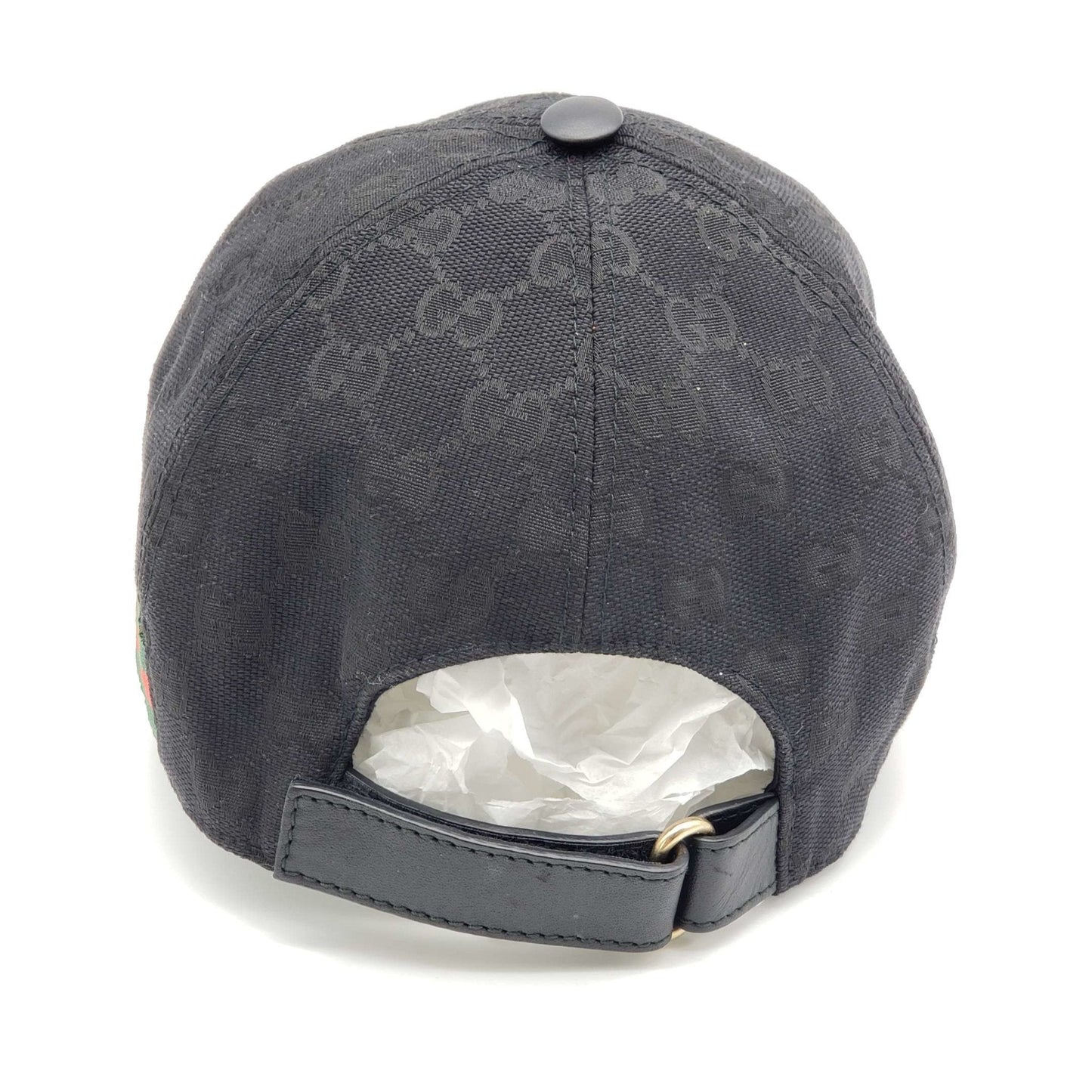 Gucci Cap Black Canvas Hat