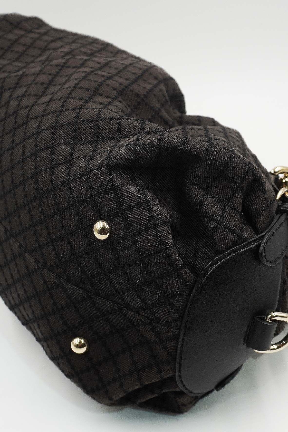 Diamente Canvas Sukey Handbag Dark Brown, Multicolor