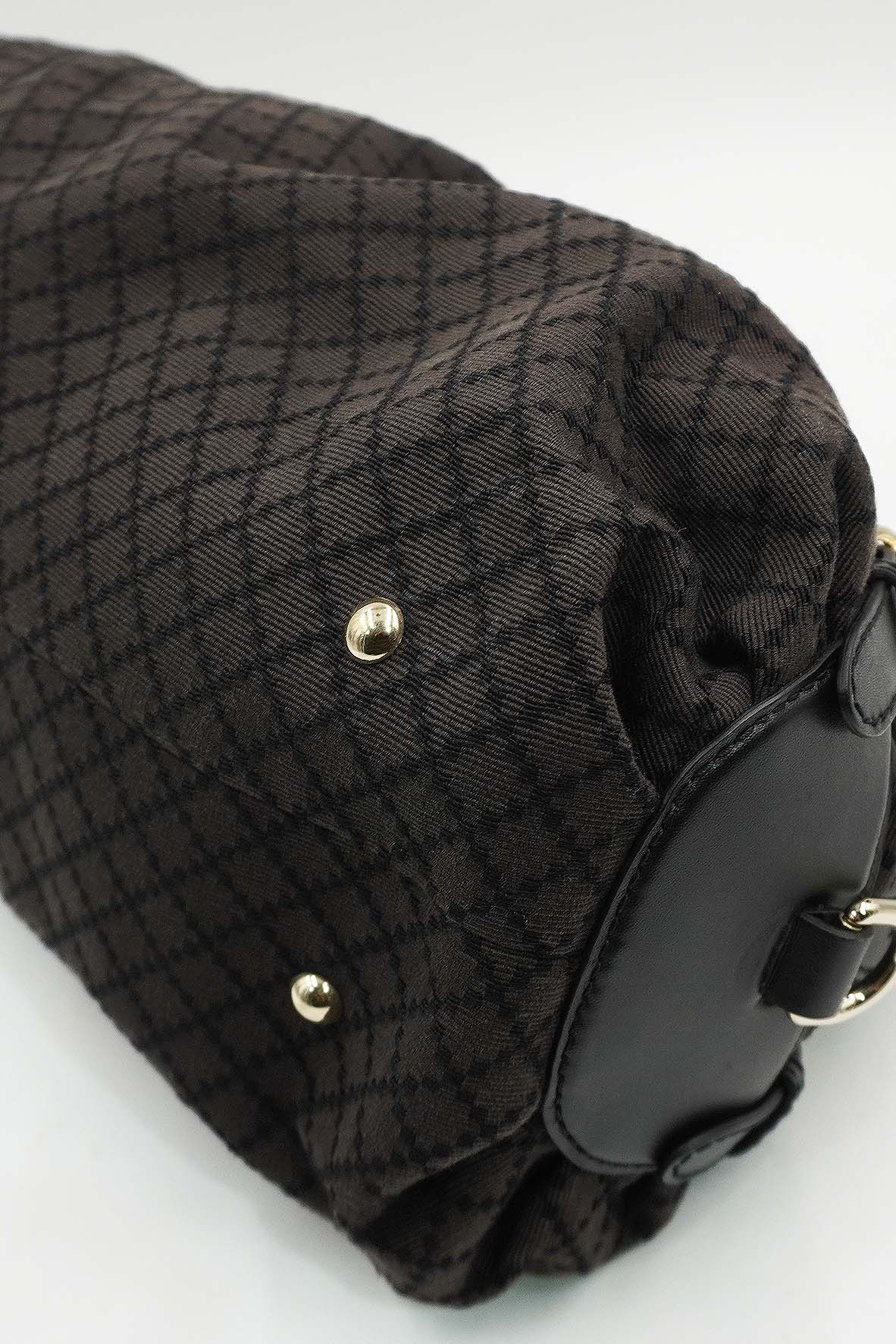 Diamente Canvas Sukey Handbag Dark Brown, Multicolor