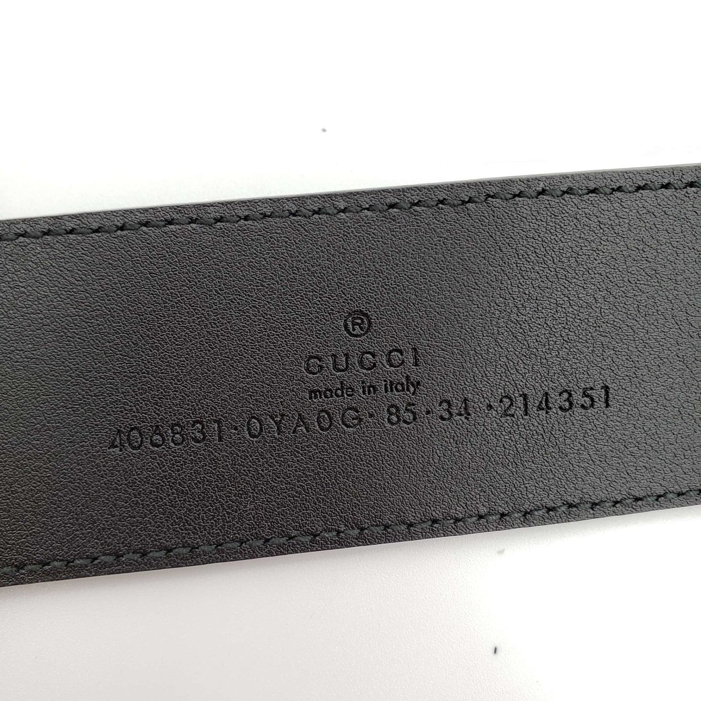 Gucci GG Marmont Leather Black Belt with Shiny Gold Buckle New