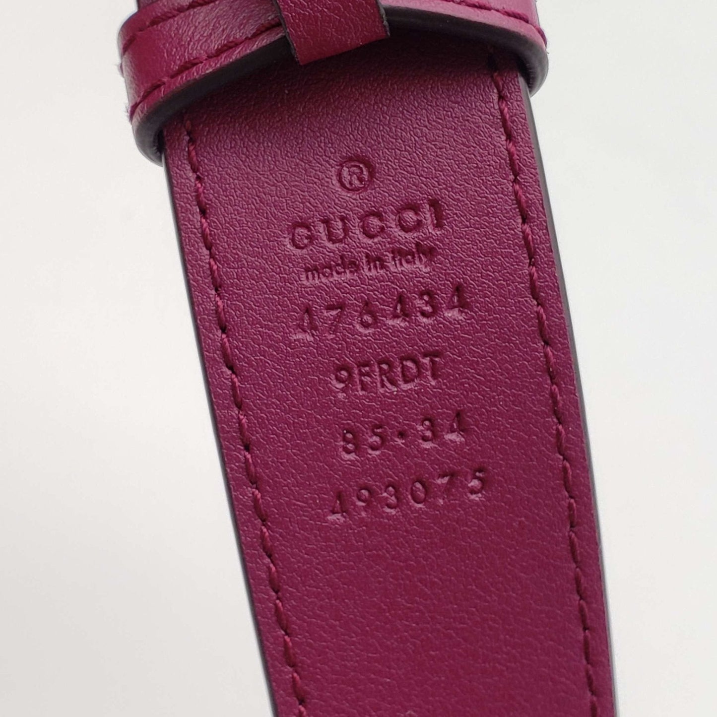 GUCCI GG Marmont Velvet Magenta Waist/Belt Bag