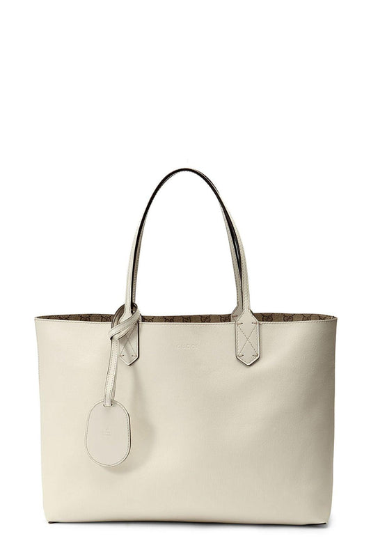 GG Reversible Tote White