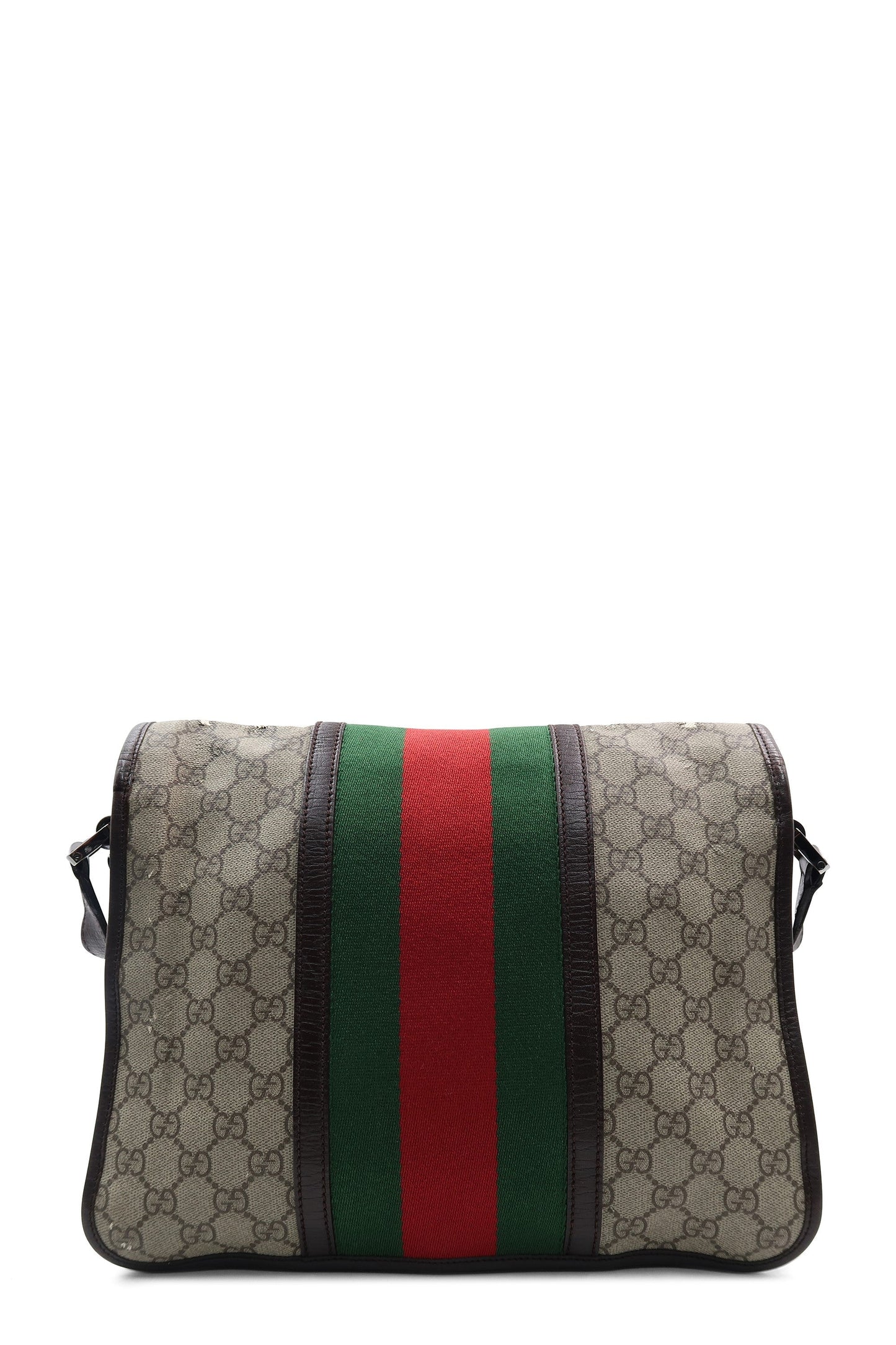 GG Supreme Web Messenger Bag Beige
