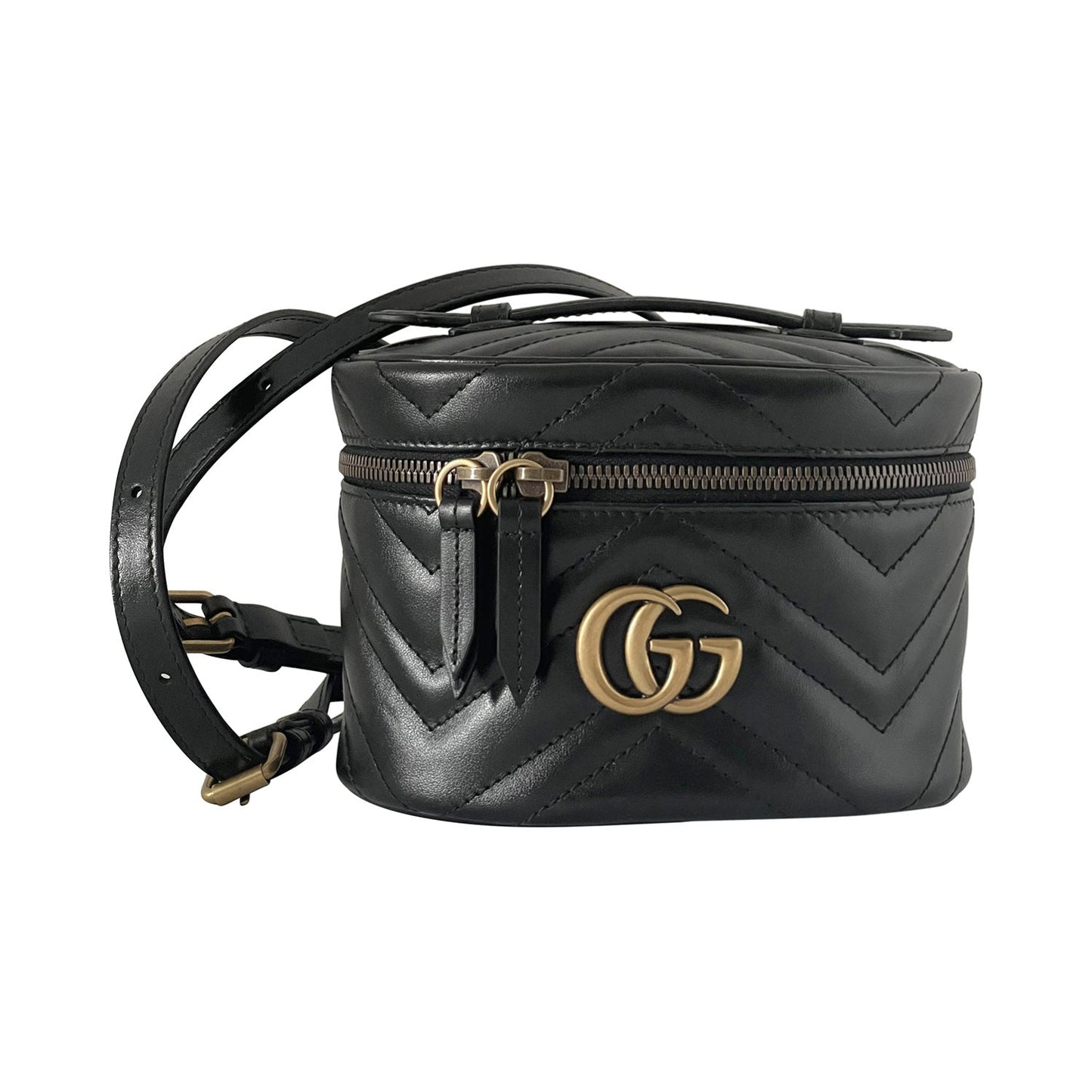 Gucci GG Marmont MatelassÃƒÆ’Ã‚Â© Round Backpack