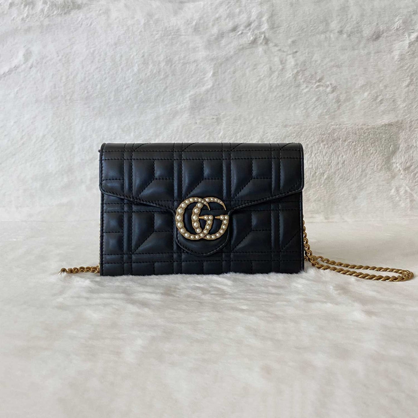 Gucci GG Marmont MatelassÃƒÆ’Ã‚Â© Wallet On Chain