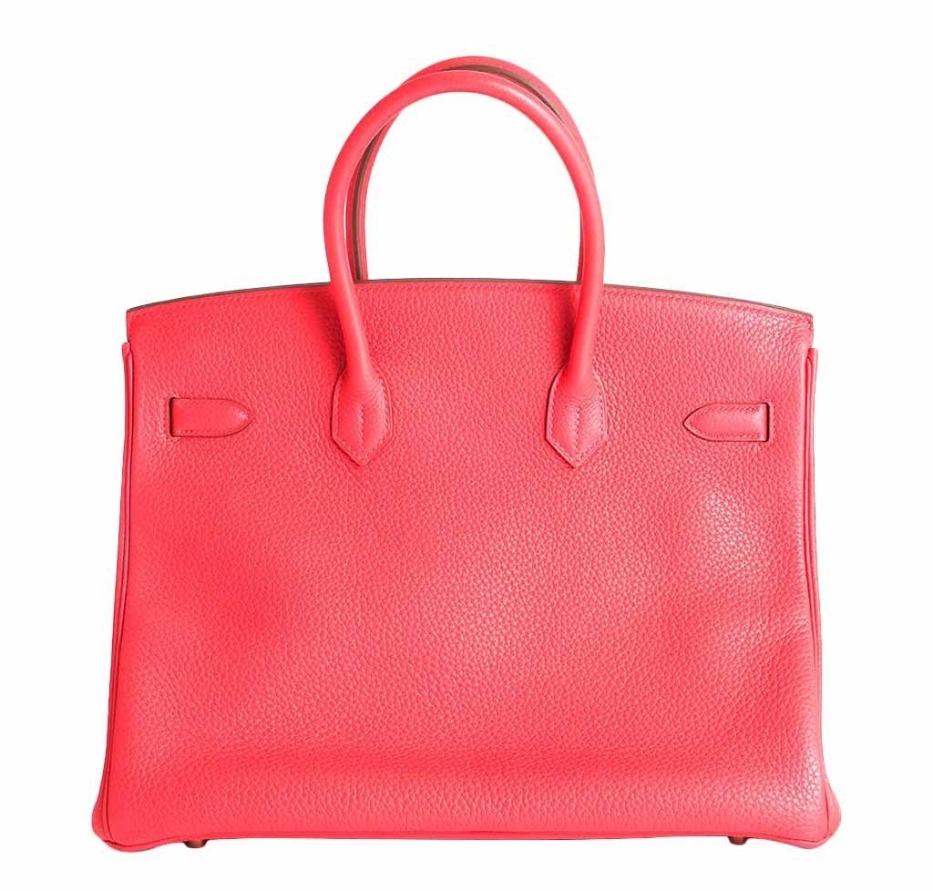 HermÃƒÆ’Ã‚Â¨s Birkin 35 Fuchsia Togo Bag GHW