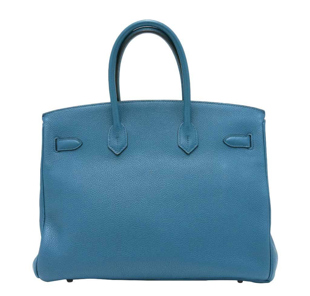 HermÃƒÆ’Ã‚Â¨s Birkin 35 Cobalt Togo Bag PHW