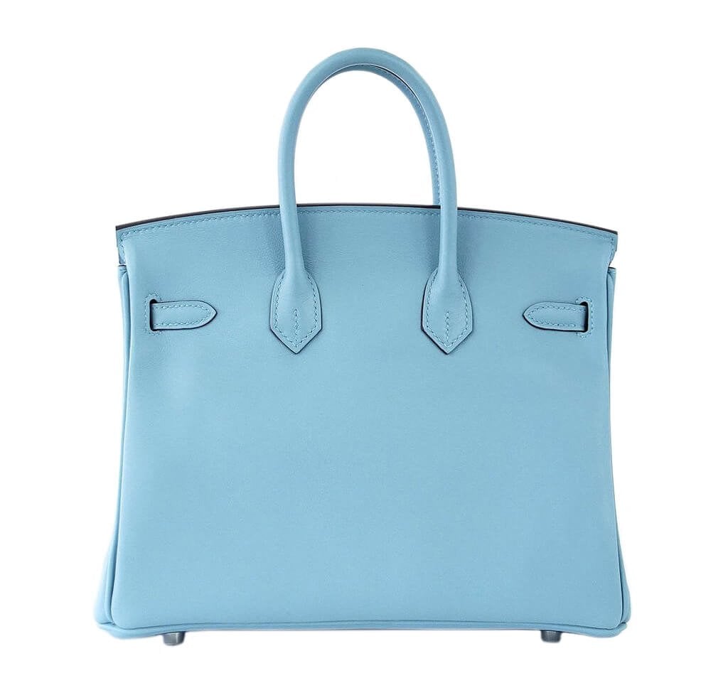 HermÃƒÆ’Ã‚Â¨s Birkin 25 Bag Bleu Saint Cyr