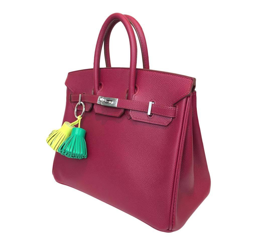 HermÃƒÆ’Ã‚Â¨s Birkin 25 Rouge Vif Bag Epsom