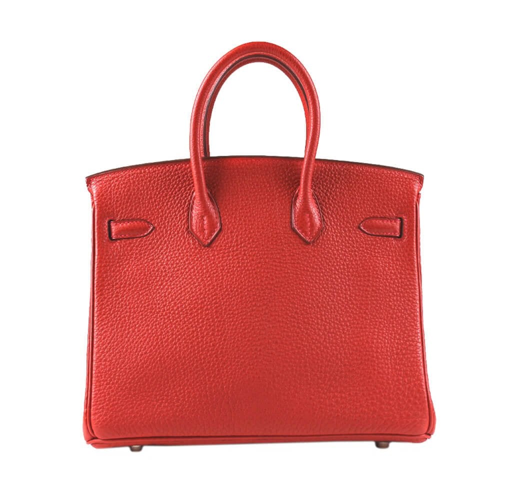 HermÃƒÆ’Ã‚Â¨s Birkin 25 Bag Vermillion Palladium
