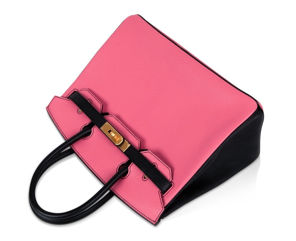 HermÃƒÆ’Ã‚Â¨s Birkin 30 Rose Lipstick Noir HSS