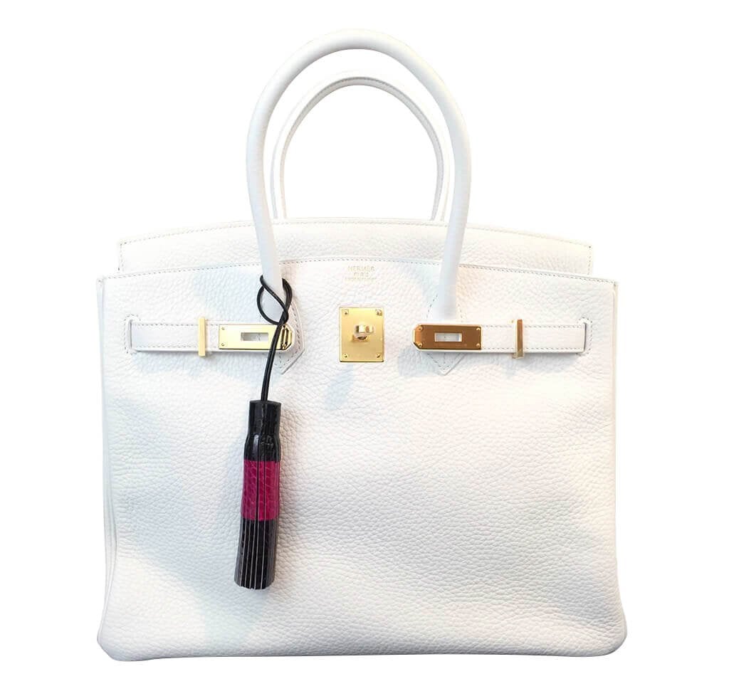 HermÃƒÆ’Ã‚Â¨s Birkin 35 Bag Blanc Taurillon Clemence