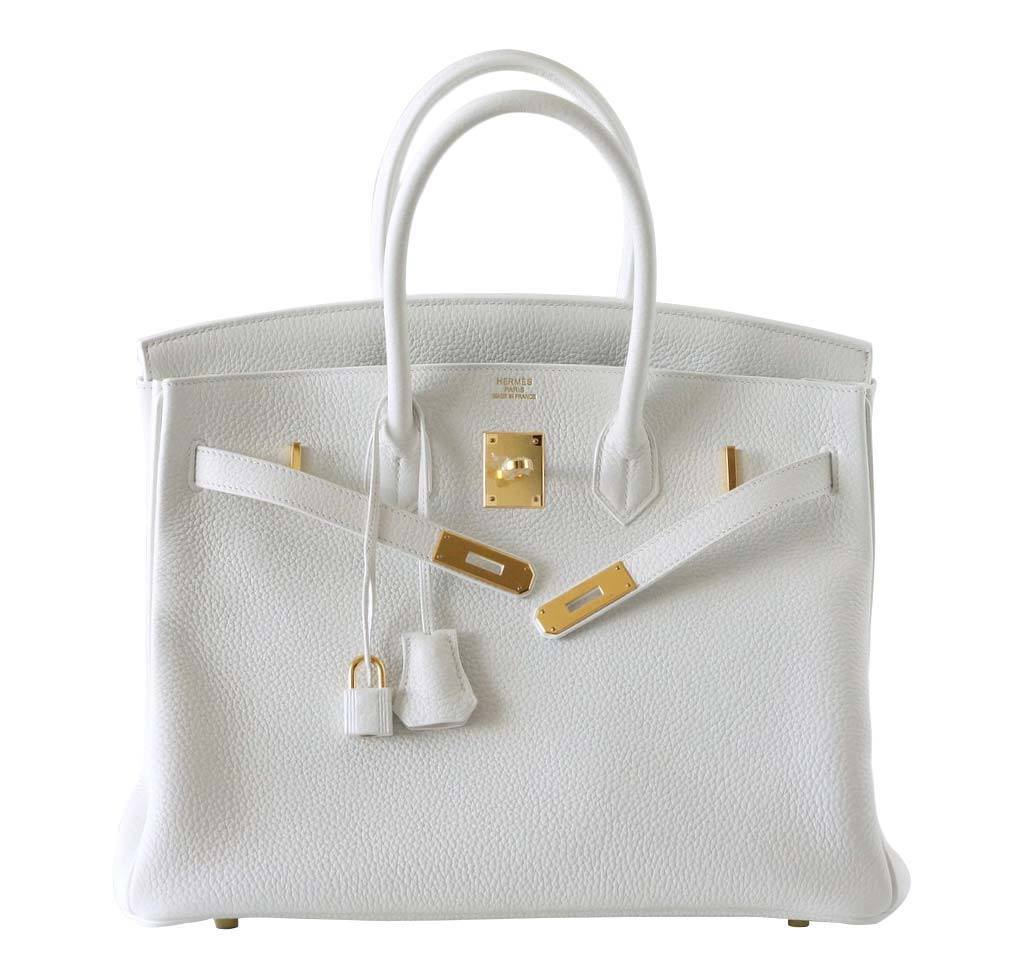 HermÃƒÆ’Ã‚Â¨s Birkin 35 Snow White Bag