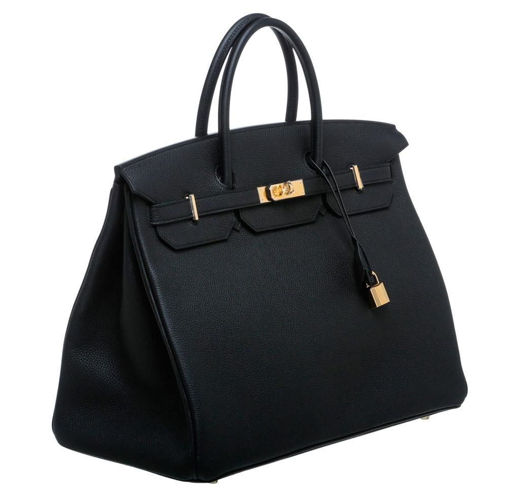 HermÃƒÆ’Ã‚Â¨s Birkin 40 Noir Togo Bag GHW