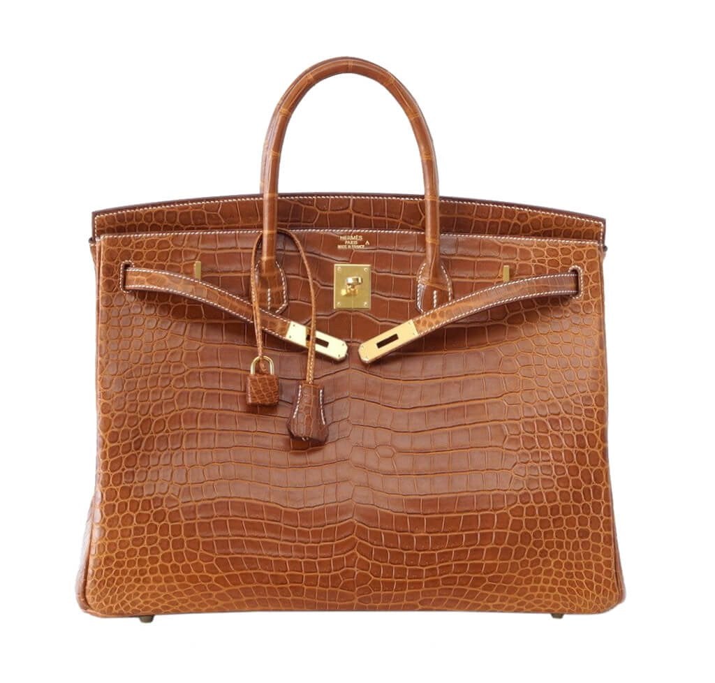 HermÃƒÆ’Ã‚Â¨s Matte Porosus Crocodile Fauve Birkin 40 Bag