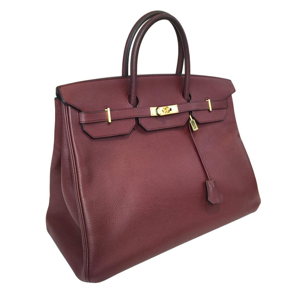 HermÃƒÆ’Ã‚Â¨s Rouge H Togo Birkin Bag 40