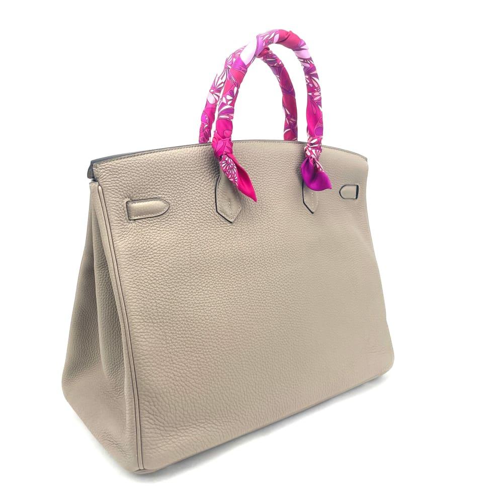 HERMÃƒÆ’Ã‹â€ S Togo Birkin 40 -ÃƒÆ’Ã¢â‚¬Â°toupe Grey