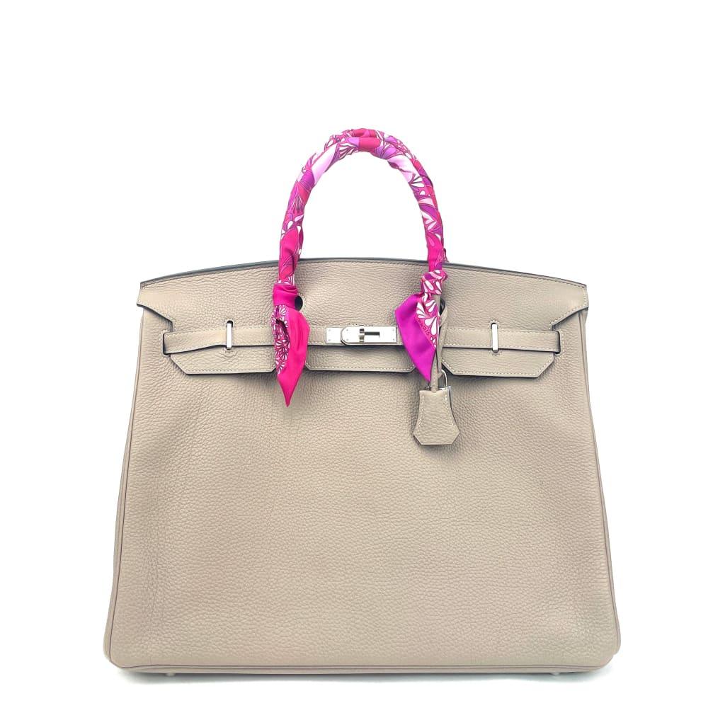 HERMÃƒÆ’Ã‹â€ S Togo Birkin 40 -ÃƒÆ’Ã¢â‚¬Â°toupe Grey