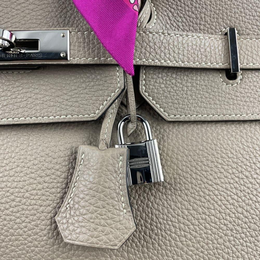 HERMÃƒÆ’Ã‹â€ S Togo Birkin 40 -ÃƒÆ’Ã¢â‚¬Â°toupe Grey