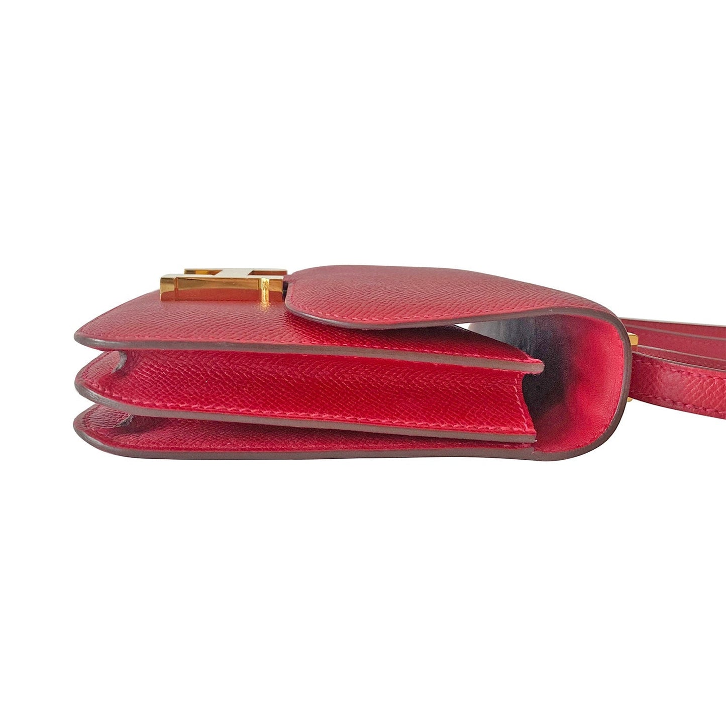 HermÃƒÆ’Ã‚Â¨s Mini Constance 18 Red Epsom