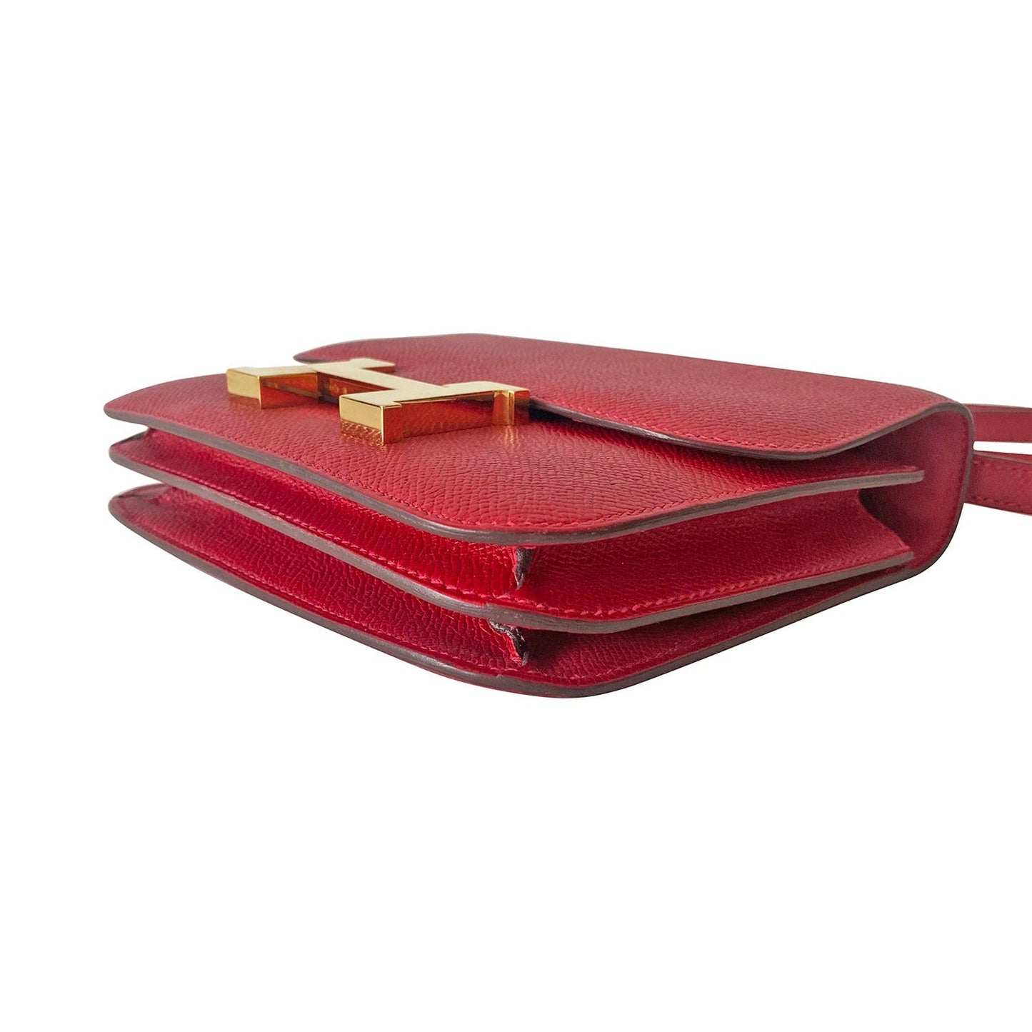 HermÃƒÆ’Ã‚Â¨s Mini Constance 18 Red Epsom