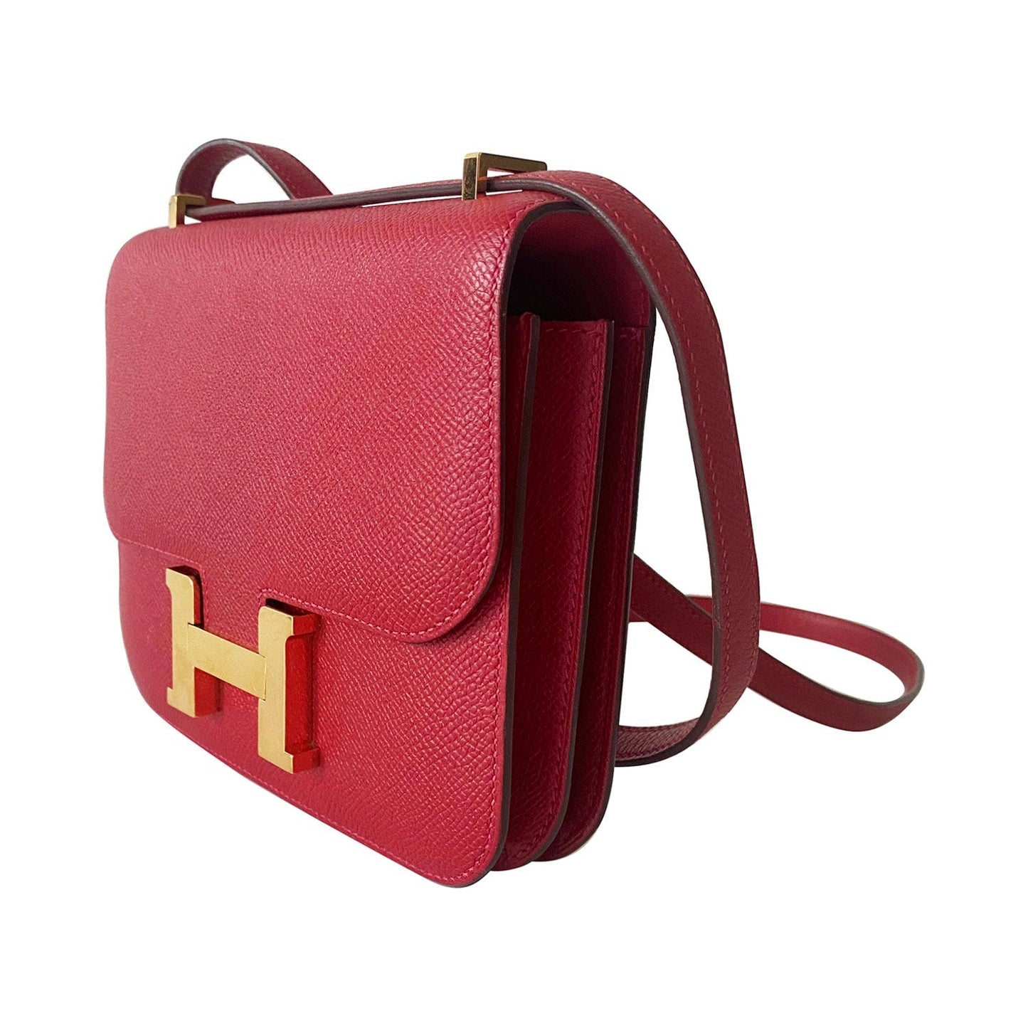 HermÃƒÆ’Ã‚Â¨s Mini Constance 18 Red Epsom