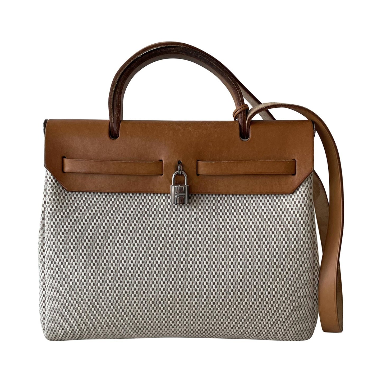 HermÃƒÆ’Ã‚Â¨s Herbag PM Toile Beige