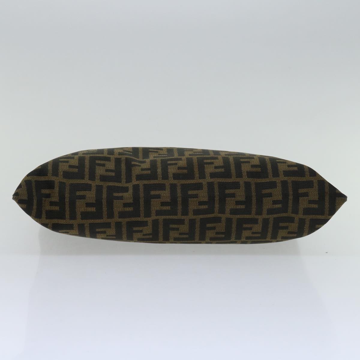 FENDI Zucca Canvas Hand Bag Black Brown hk1112