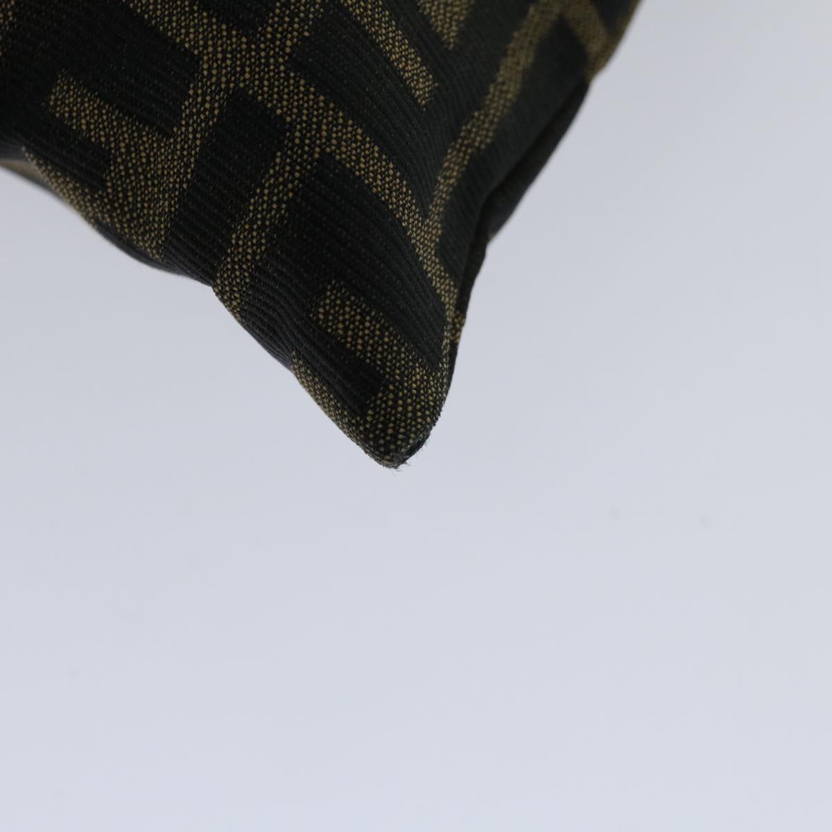 FENDI Zucca Canvas Hand Bag Black Brown hk1112