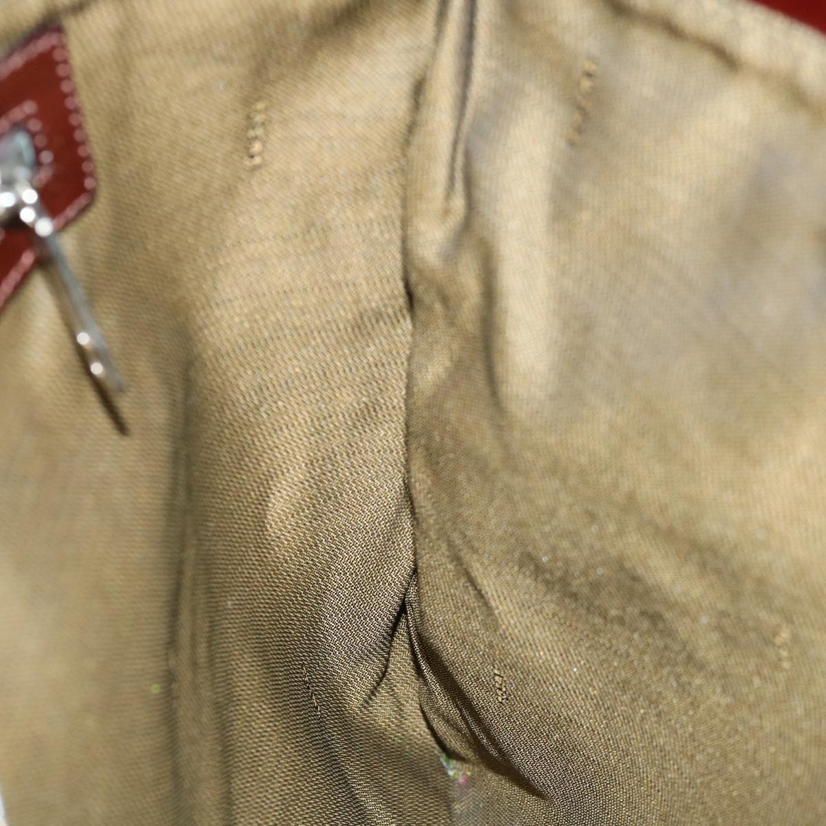FENDI Zucca Canvas Hand Bag Black Brown hk1112