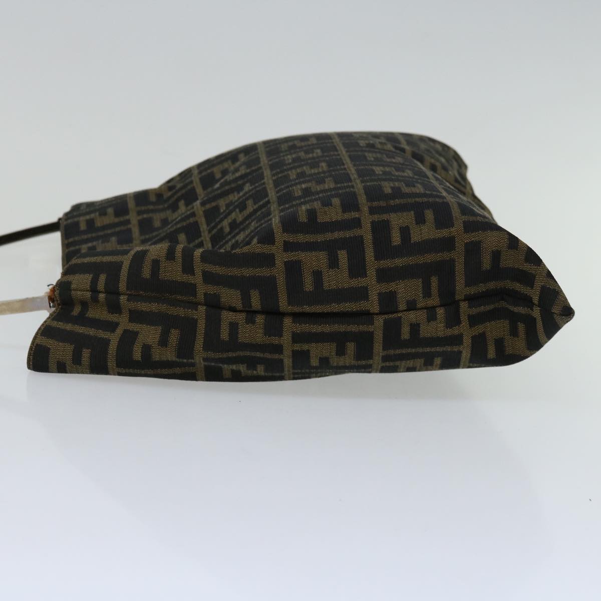 FENDI Zucca Canvas Hand Bag Black Brown hk1112