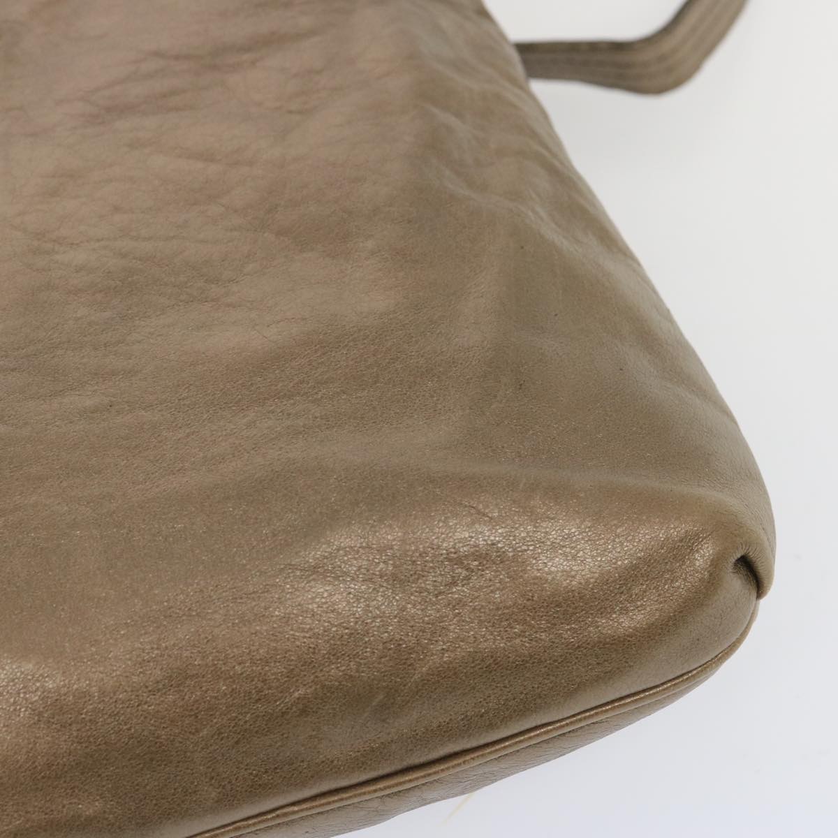 FENDI Shoulder Bag Leather Bronze hk1152