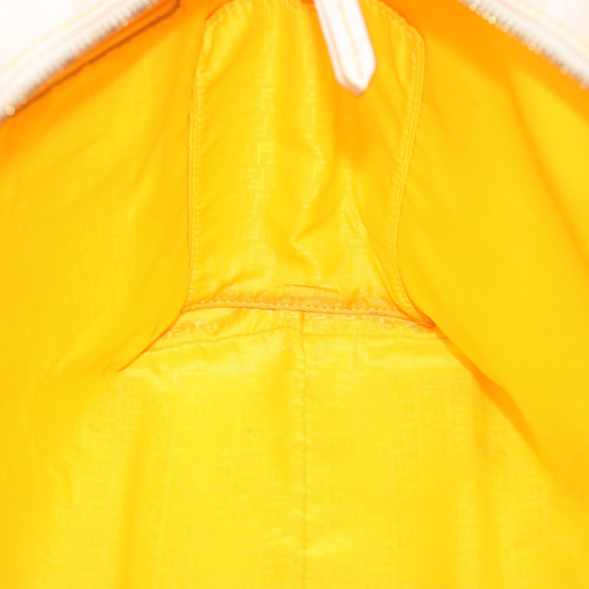FENDI Zucca Canvas Tote Bag White hk1159