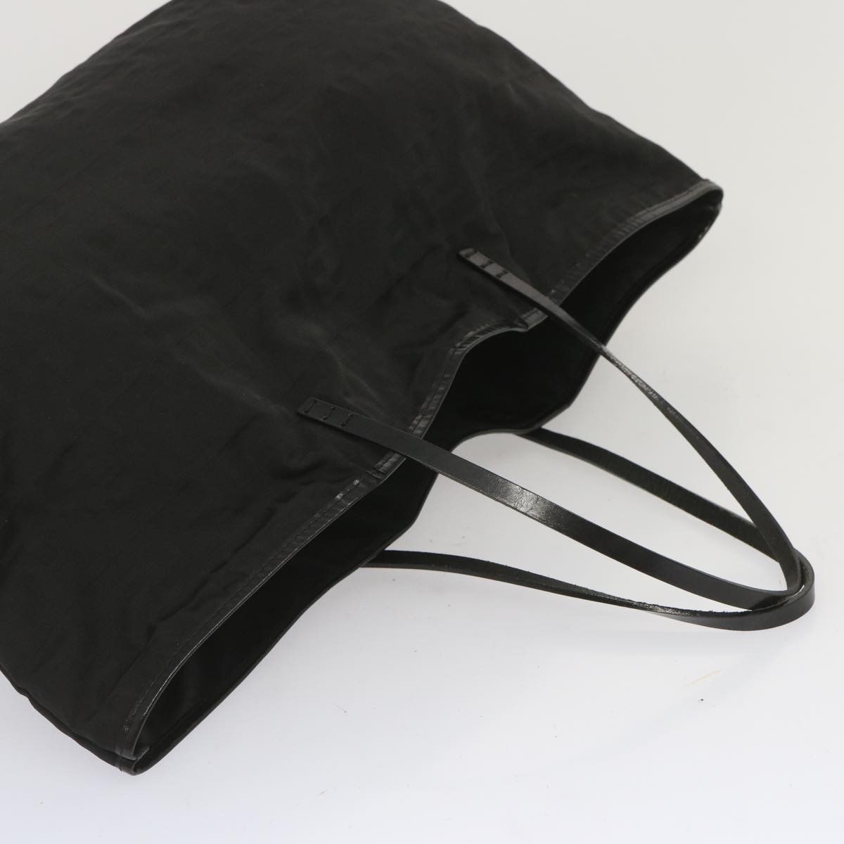 FENDI Zucca Canvas Tote Bag Black hk1174